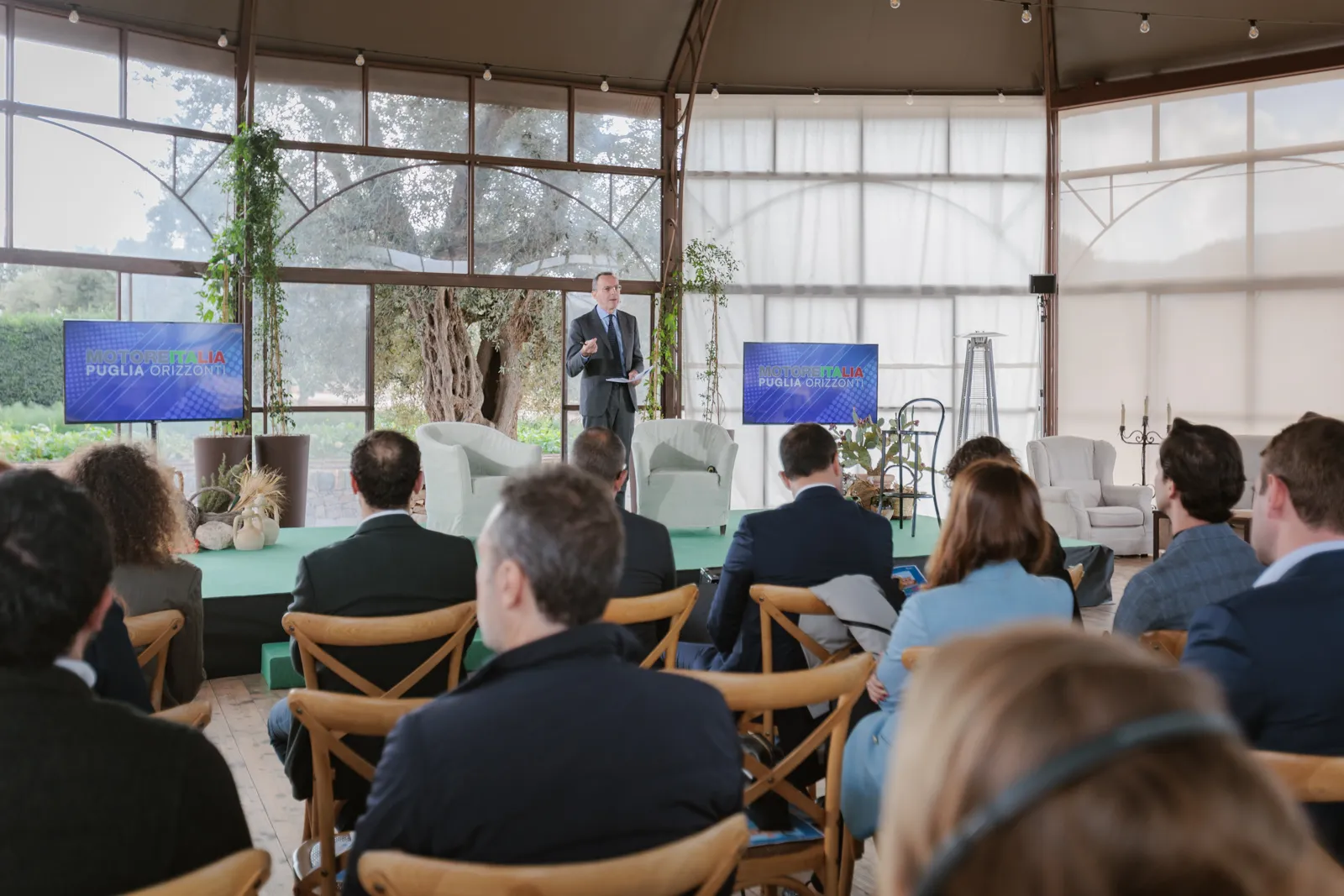 Foto e Video del fotografo Dino Maglie dell'evento Motore Italia di MIlano Finanza presso Masseria Salamina, Fasano (BR)